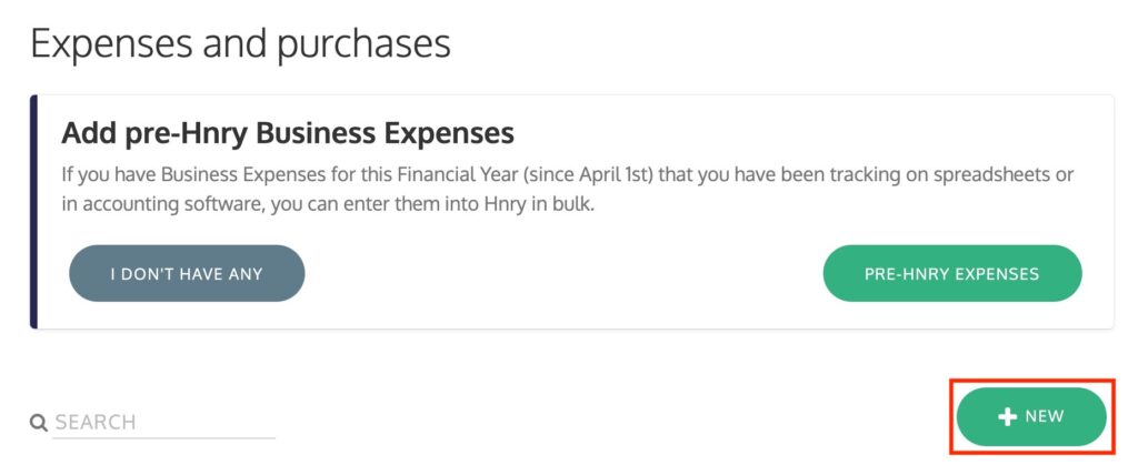 Add new expenses and purchases